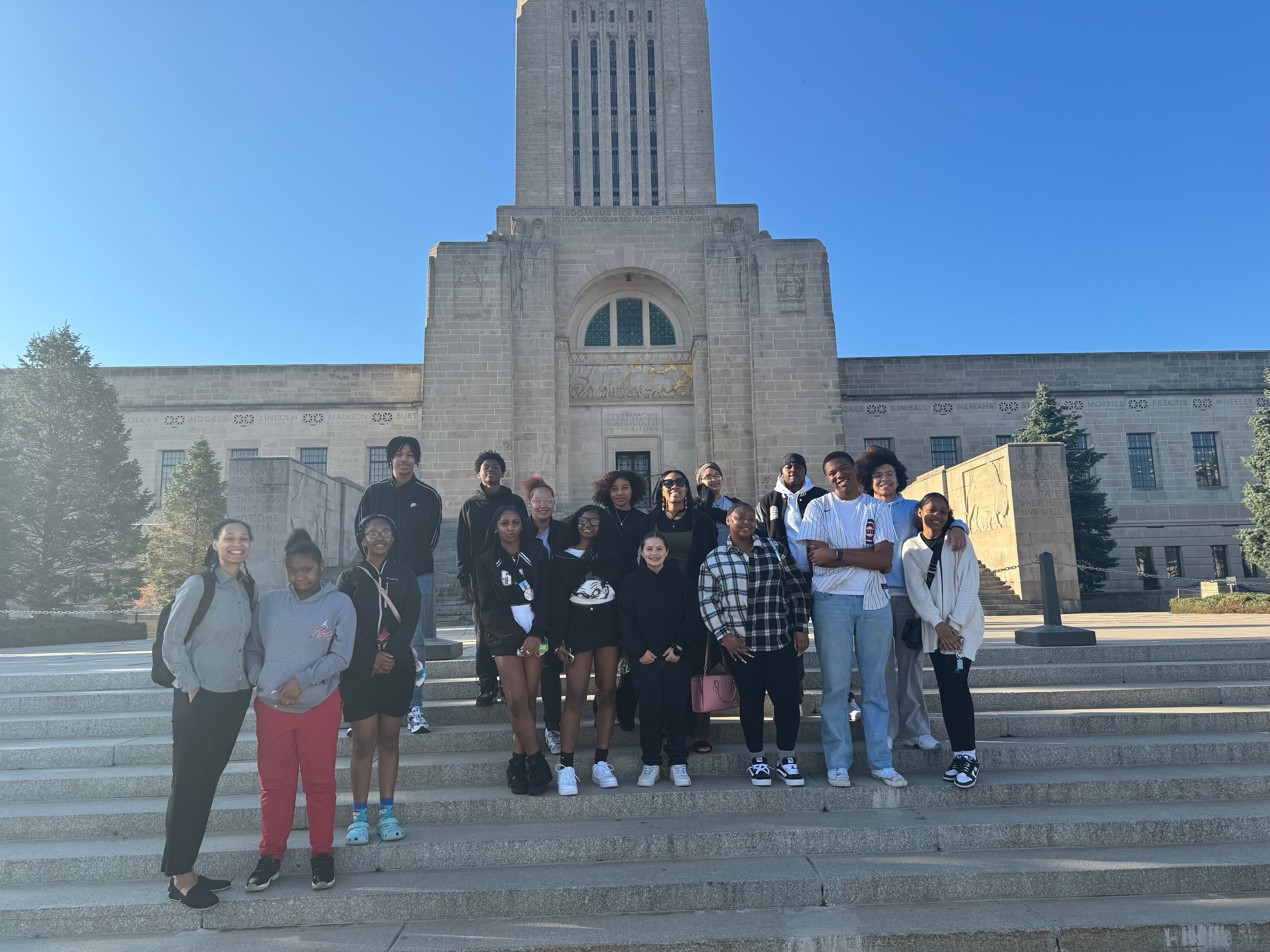Students of Urban League of Nebraska Programming Out on a Field Trip